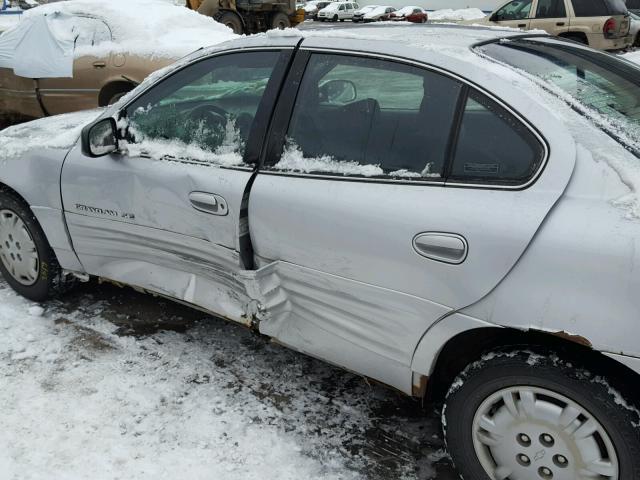 1G2NE52T51M660383 - 2001 PONTIAC GRAND AM S 银色 照片 9