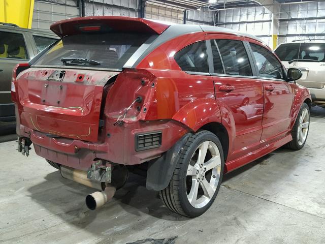 1B3HB68F88D774785 - 2008 DODGE CALIBER SR RED photo 4