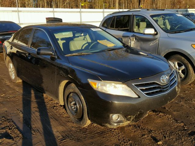 4T1BK3EK8AU114672 - 2010 TOYOTA CAMRY SE BLACK photo 1