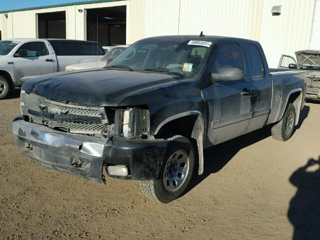 1GCEK190X7Z589072 - 2007 CHEVROLET SILVERADO BLACK photo 2