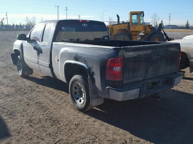 1GCEK190X7Z589072 - 2007 CHEVROLET SILVERADO BLACK photo 3