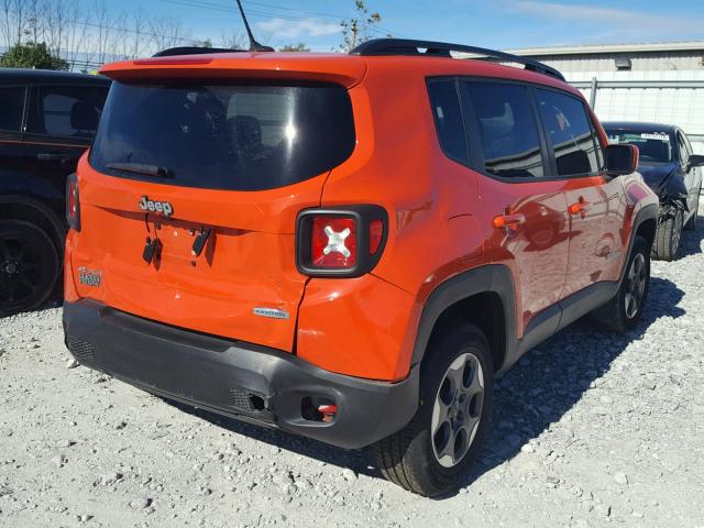 ZACCJBBH4FPC37926 - 2015 JEEP RENEGADE L ORANGE photo 4