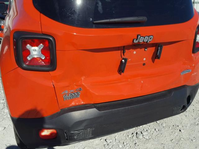 ZACCJBBH4FPC37926 - 2015 JEEP RENEGADE L ORANGE photo 9