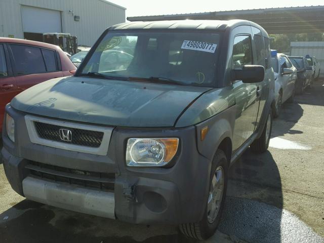 5J6YH175X4L001254 - 2004 HONDA ELEMENT EX GREEN photo 2