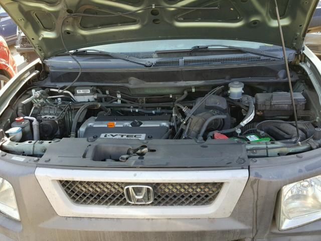 5J6YH175X4L001254 - 2004 HONDA ELEMENT EX GREEN photo 7