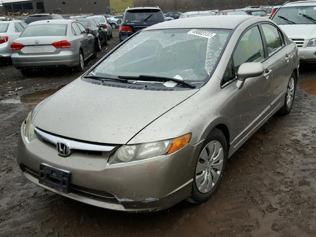 1HGFA16516L128689 - 2006 HONDA CIVIC LX GOLD photo 2