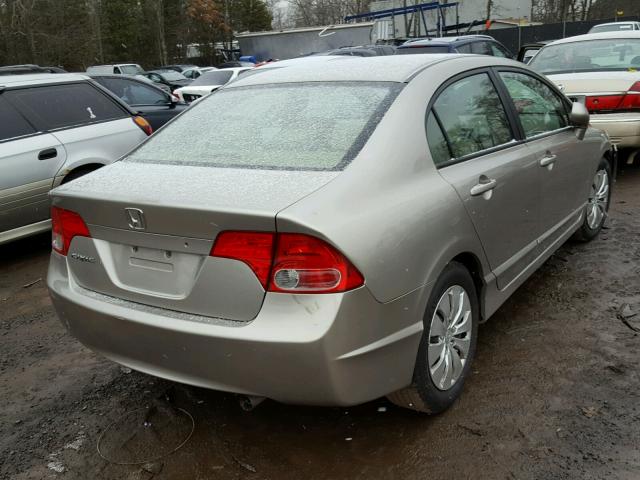 1HGFA16516L128689 - 2006 HONDA CIVIC LX GOLD photo 4