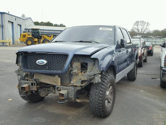 1FTPW14536FA52821 - 2006 FORD F150 SUPER BLUE photo 2