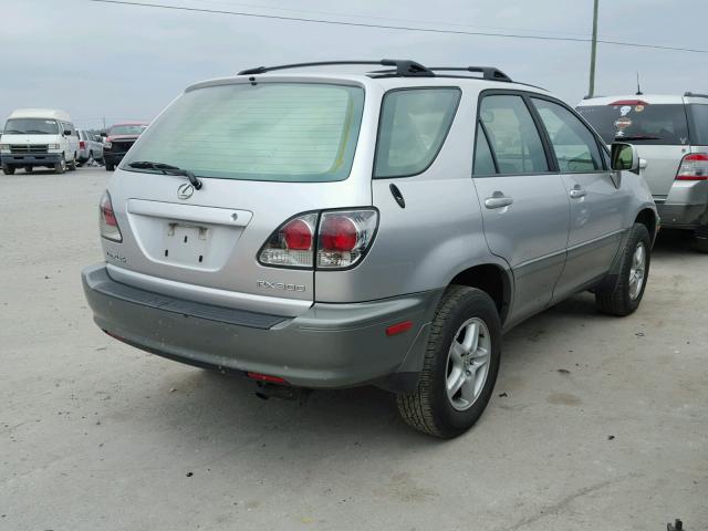 JTJGF10U320142896 - 2002 LEXUS RX 300 SILVER photo 4