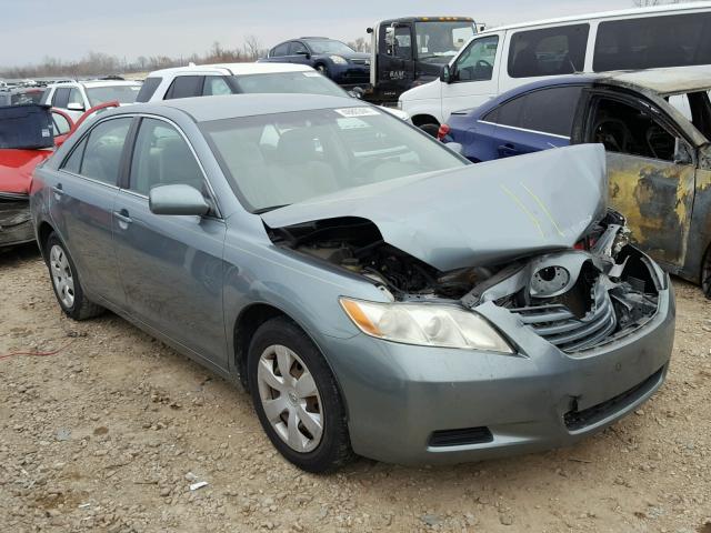 4T1BE46K78U737139 - 2008 TOYOTA CAMRY CE GREEN photo 1