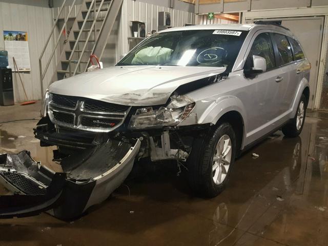 3C4PDCBG5ET188958 - 2014 DODGE JOURNEY SX SILVER photo 2