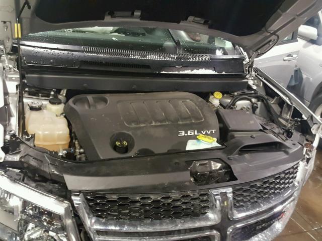 3C4PDCBG5ET188958 - 2014 DODGE JOURNEY SX SILVER photo 7