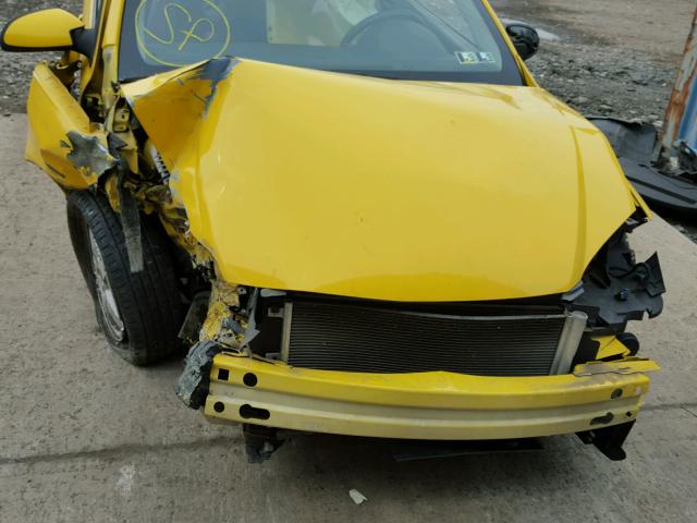 1G1AT18HX97247518 - 2009 CHEVROLET COBALT LT YELLOW photo 7