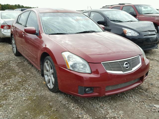 1N4BA41E27C822675 - 2007 NISSAN MAXIMA SE RED photo 1