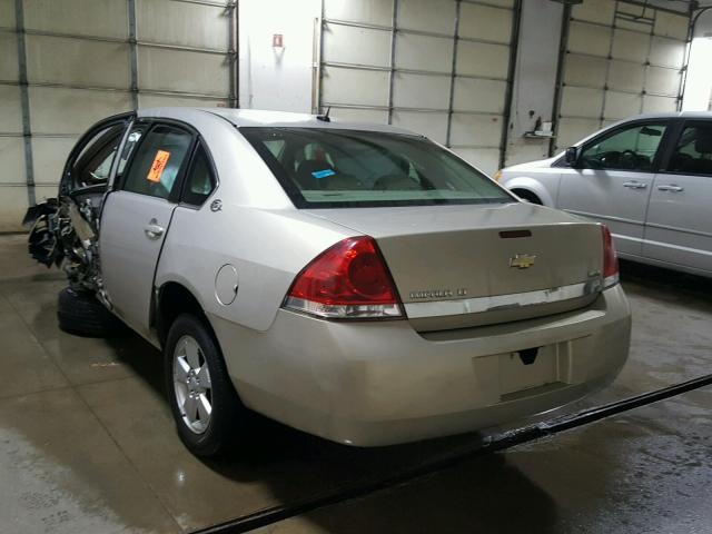 2G1WT58K181340030 - 2008 CHEVROLET IMPALA LT TAN photo 3