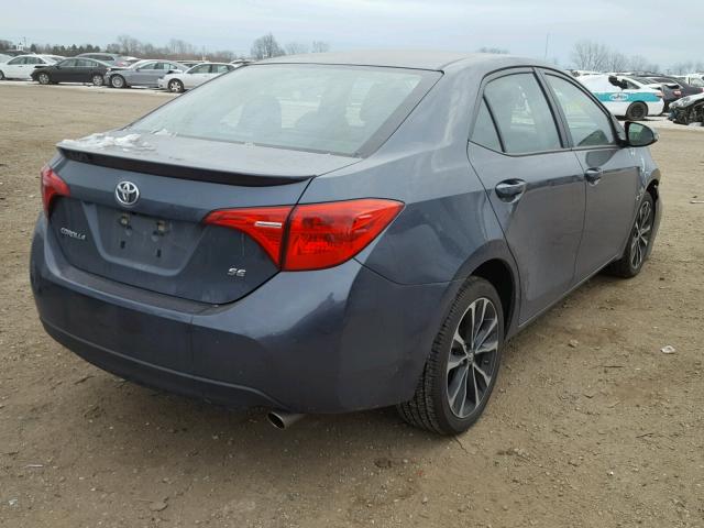 2T1BURHE7HC768108 - 2017 TOYOTA COROLLA L GRAY photo 4