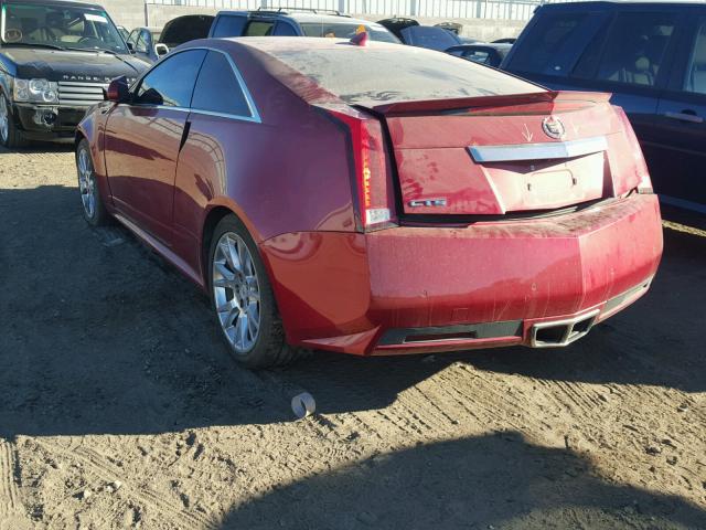 1G6DP1ED7B0153642 - 2011 CADILLAC CTS PREMIU RED photo 3