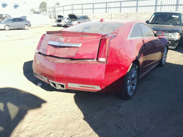 1G6DP1ED7B0153642 - 2011 CADILLAC CTS PREMIU RED photo 4