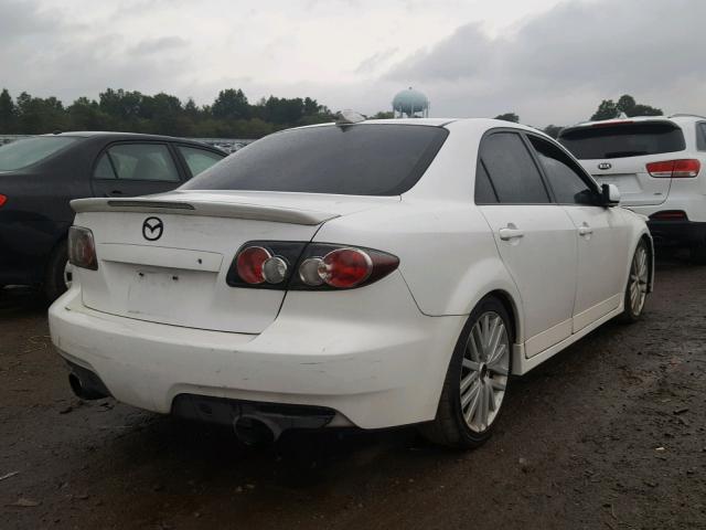 JM1GG12L261102538 - 2006 MAZDA SPEED 6 WHITE photo 4