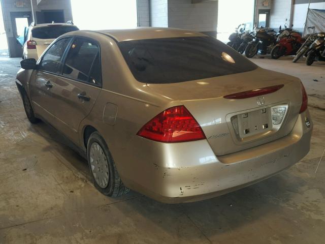 1HGCM56117A057991 - 2007 HONDA ACCORD VAL GOLD photo 3