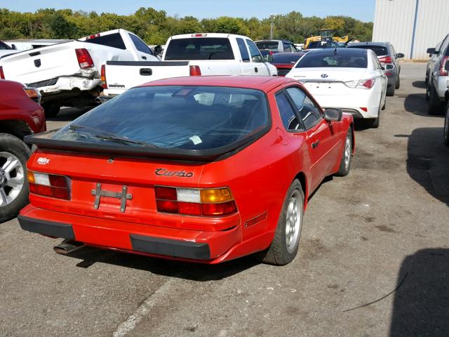 WP0AA2953JN150605 - 1988 PORSCHE 944 RED photo 4