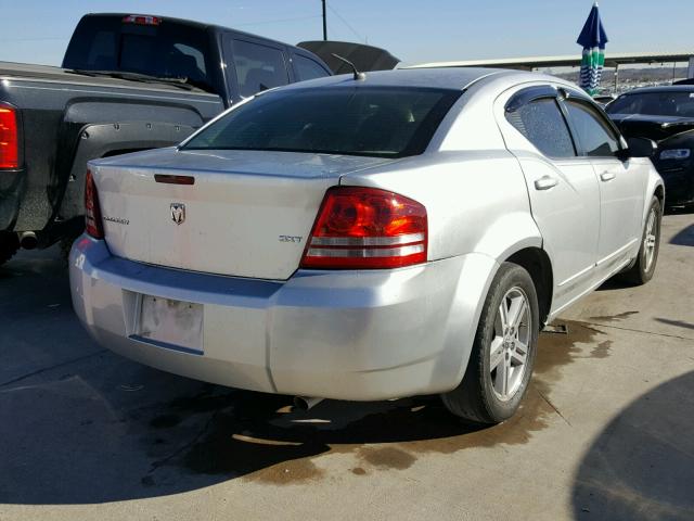 1B3LC56K38N603020 - 2008 DODGE AVENGER SX SILVER photo 4