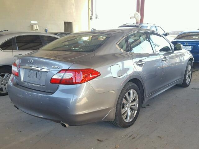 JN1BY1AR3DM604647 - 2013 INFINITI M37 X GRAY photo 4