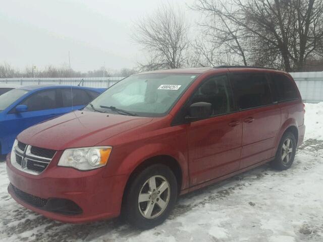 2D4RN4DG5BR735723 - 2011 DODGE GRAND CARA RED photo 2