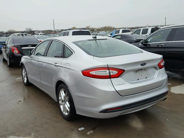 3FA6P0HR2DR156397 - 2013 FORD FUSION SE SILVER photo 3