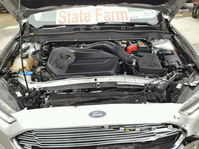 3FA6P0HR2DR156397 - 2013 FORD FUSION SE SILVER photo 7