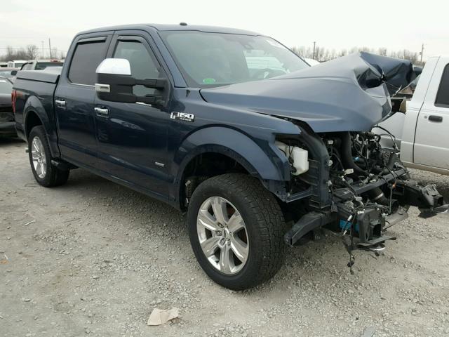 1FTEW1EG4HFA25735 - 2017 FORD F150 SUPER BLUE photo 1