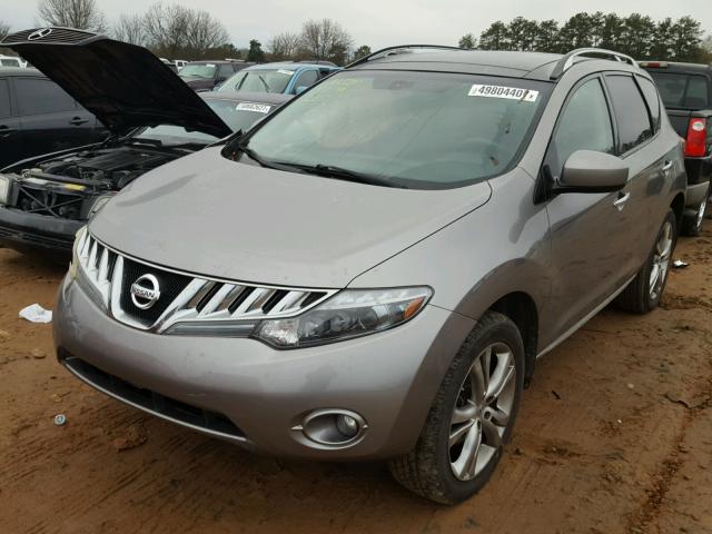 JN8AZ18W89W120653 - 2009 NISSAN MURANO S SILVER photo 2