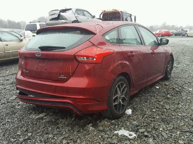 1FADP3K26FL285927 - 2015 FORD FOCUS SE RED photo 4