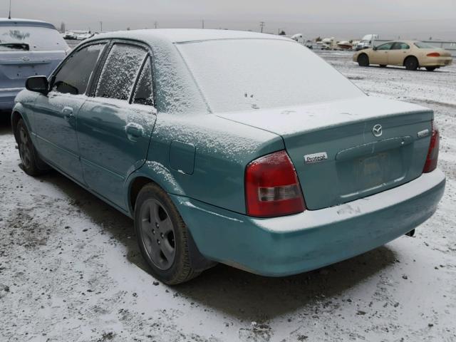 JM1BJ225410461746 - 2001 MAZDA PROTEGE LX BLUE photo 3