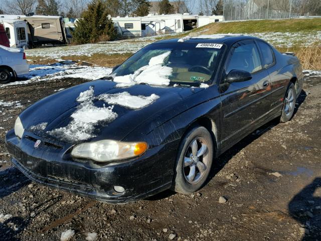 2G1WX12K3Y9283949 - 2000 CHEVROLET MONTE CARL BLACK photo 2