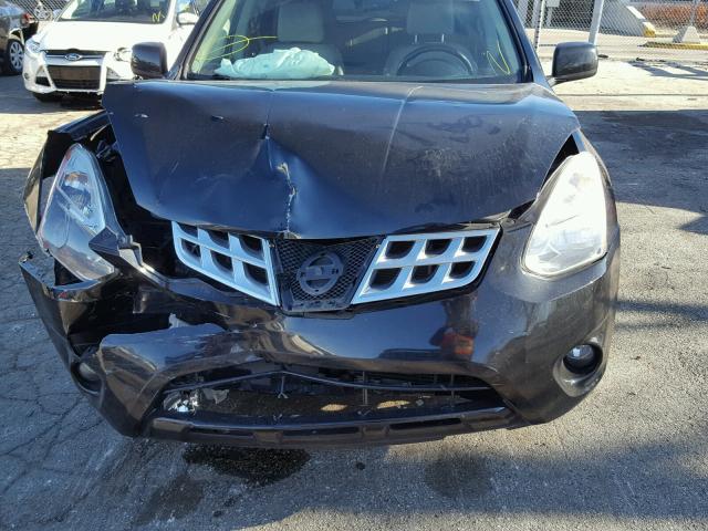 JN8AS5MV0BW677507 - 2011 NISSAN ROGUE S BLACK photo 9