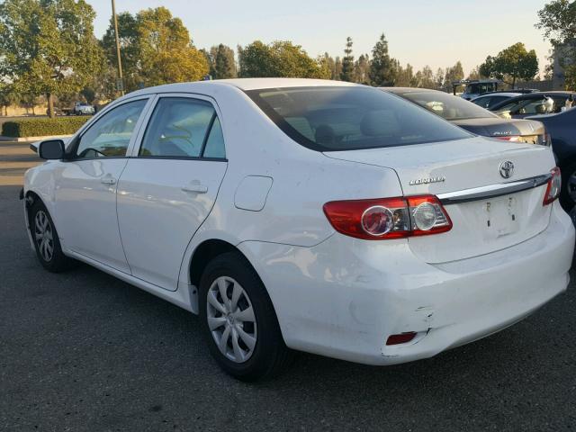 5YFBU4EE5CP053389 - 2012 TOYOTA COROLLA BA WHITE photo 3