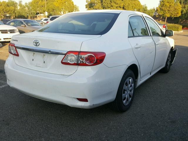 5YFBU4EE5CP053389 - 2012 TOYOTA COROLLA BA WHITE photo 4