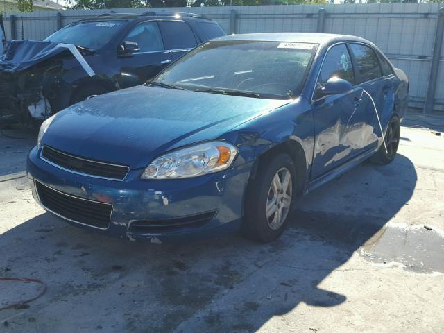 2G1WA5EK9A1114897 - 2010 CHEVROLET IMPALA LS BLUE photo 2
