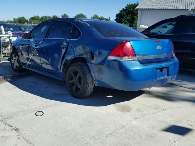 2G1WA5EK9A1114897 - 2010 CHEVROLET IMPALA LS BLUE photo 3