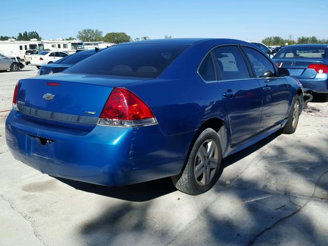 2G1WA5EK9A1114897 - 2010 CHEVROLET IMPALA LS BLUE photo 4