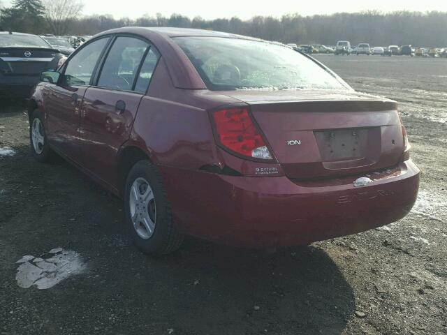 1G8AF52F35Z180797 - 2005 SATURN ION LEVEL MAROON photo 3