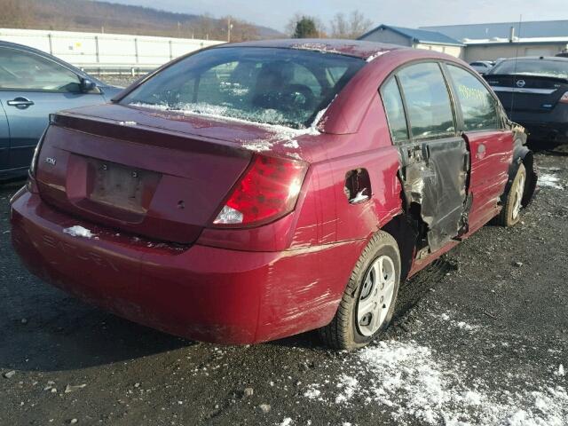 1G8AF52F35Z180797 - 2005 SATURN ION LEVEL MAROON photo 4