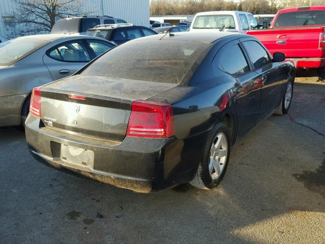 2B3LA43R18H274540 - 2008 DODGE CHARGER BLACK photo 4