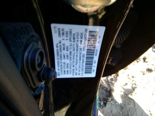 2HGFC2F74GH512823 - 2016 HONDA CIVIC EX BLACK photo 10