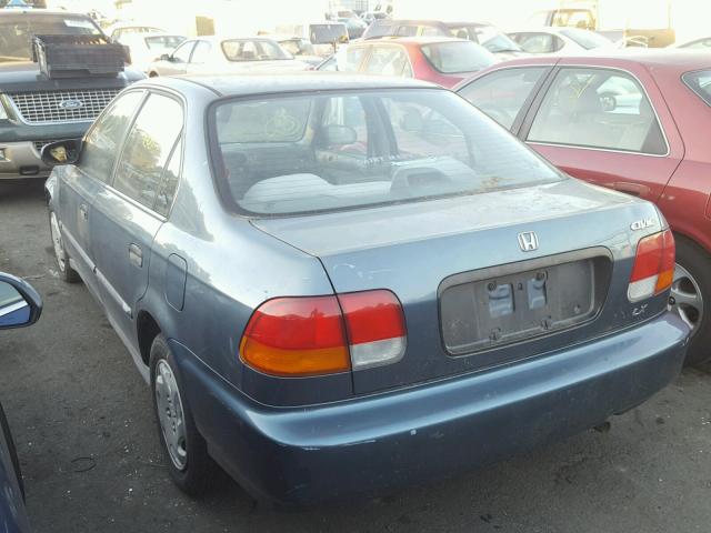 1HGEJ6508TL021116 - 1996 HONDA CIVIC LX BLUE photo 3