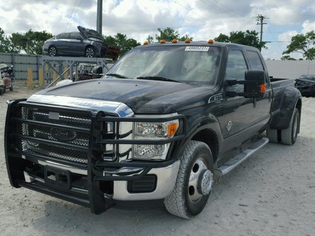 1FT8W3CT9EEA14613 - 2014 FORD F350 SUPER BLACK photo 2