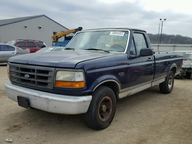 1FTDF15Y6SLB01453 - 1995 FORD F150 BLUE photo 2