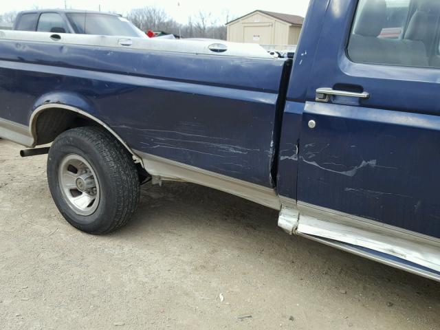 1FTDF15Y6SLB01453 - 1995 FORD F150 BLUE photo 9