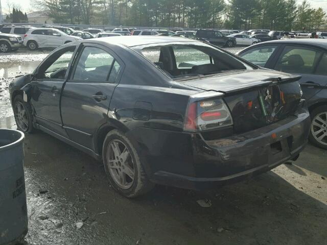 4A3AB76S14E104745 - 2004 MITSUBISHI GALANT GTS BLACK photo 3